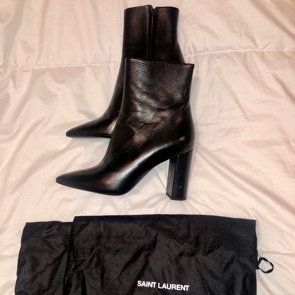 Saint Laurent Black Ankle Bootie